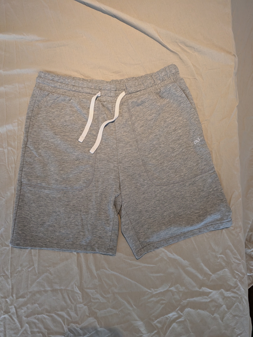 Maison Jules Light Grey Athletic Drawstring Shorts